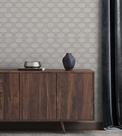 product image for Basketweave Mirage Wallpaper from the Even More Textures Collection by Seabrook 9