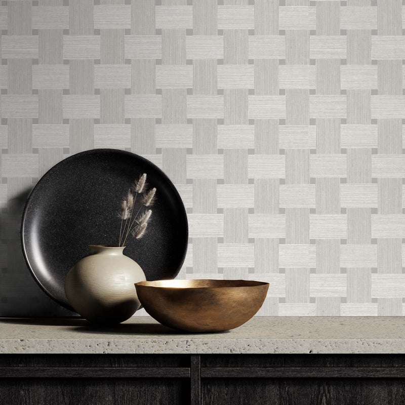 media image for Basketweave Mirage Wallpaper from the Even More Textures Collection by Seabrook 270