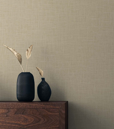product image for Myrna Linen Hemp Wallpaper from the Even More Textures Collection by Seabrook 31