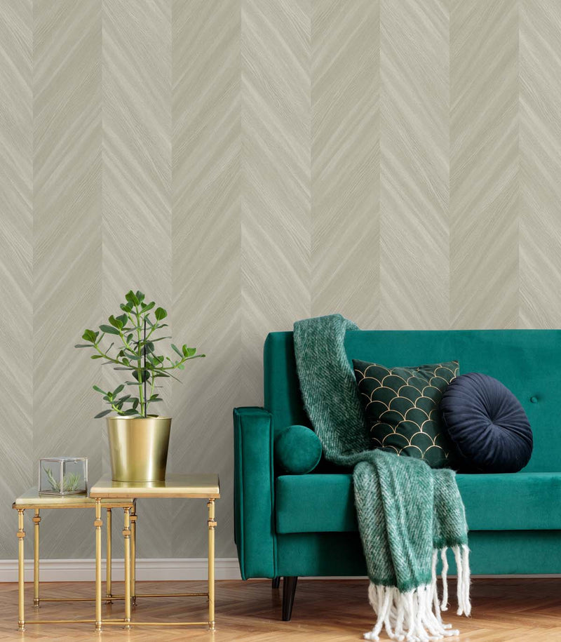 media image for Chevron Wood Bister Wallpaper from the Even More Textures Collection by Seabrook 264