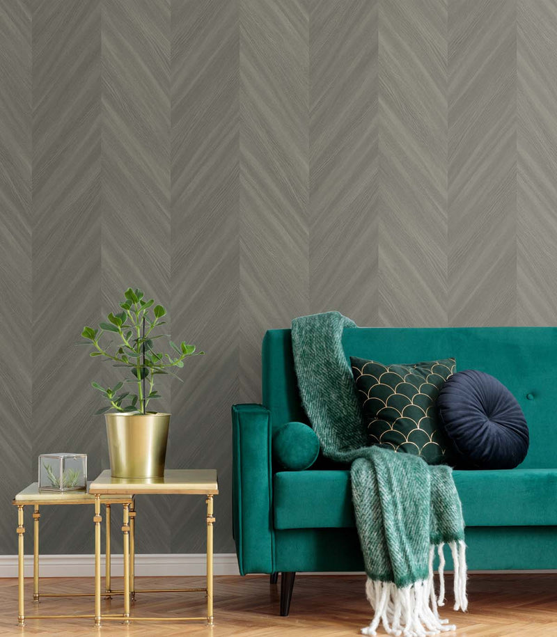 media image for Chevron Wood Veneer Wallpaper from the Even More Textures Collection by Seabrook 292