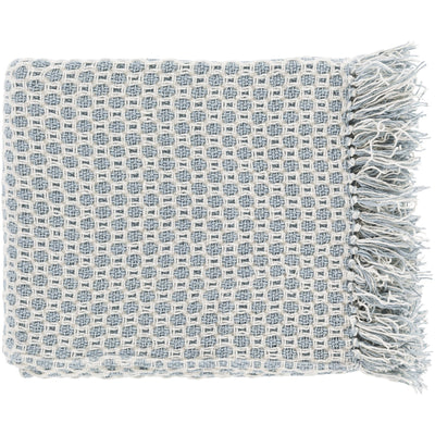 product image of Trestle TSL-2001 Woven Throw in Denim & White by Surya 559