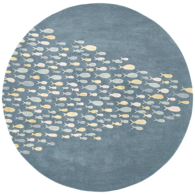 product image for cor01 schooled handmade animal blue gray area rug design by jaipur 6 36