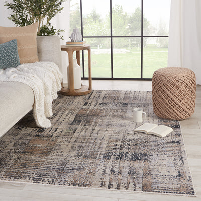 product image for Damek Abstract Rug in Gray & Taupe by Jaipur Living 65