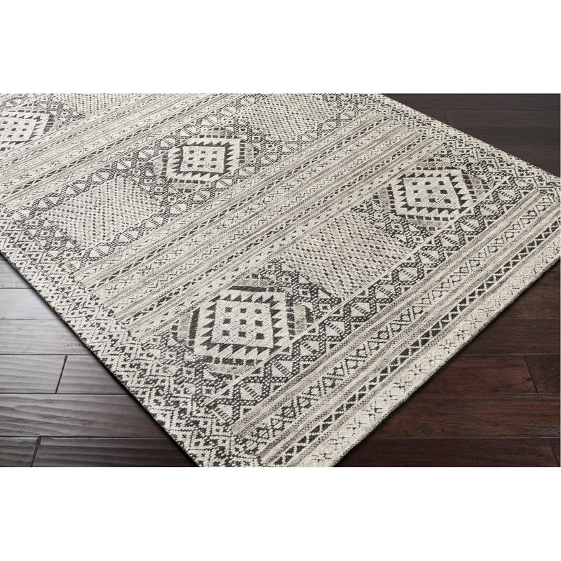 media image for Tunus TUN-2304 Hand Knotted Rug in White & Charcoal by Surya 246