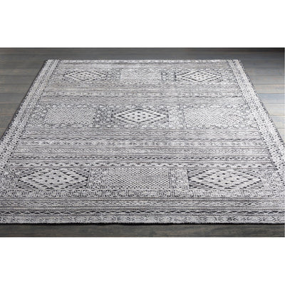 product image for Tunus TUN-2304 Hand Knotted Rug in White & Charcoal by Surya 25