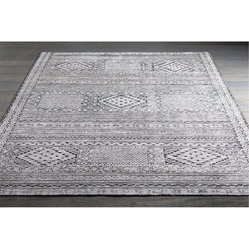 media image for Tunus TUN-2304 Hand Knotted Rug in White & Charcoal by Surya 229