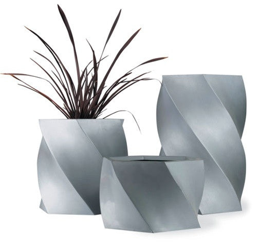 media image for Twisted Planter in Aluminum design by Capital Garden Products 263