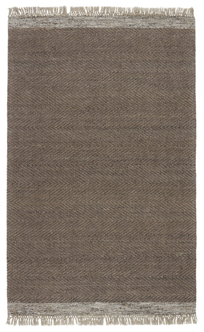 product image of Sunday Handmade Border Rug in Light Brown & Gray 516