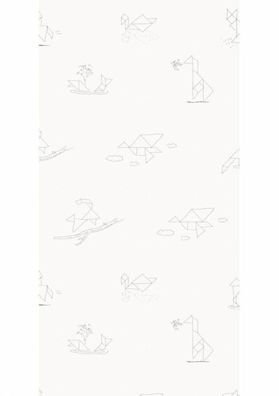 product image for Tangram Animal Sketches Kids Wallpaper by KEK Amsterdam 78