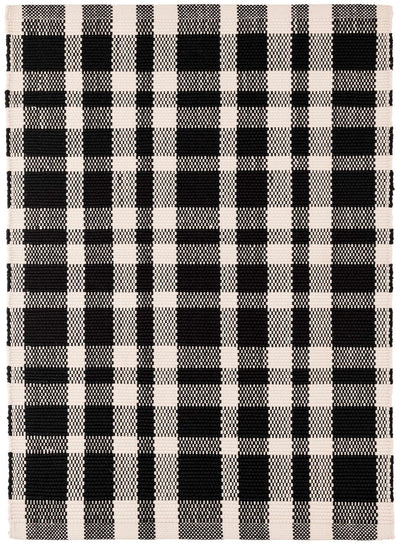 product image of tattersall black indoor outdoor rug by annie selke da982 1014 1 520