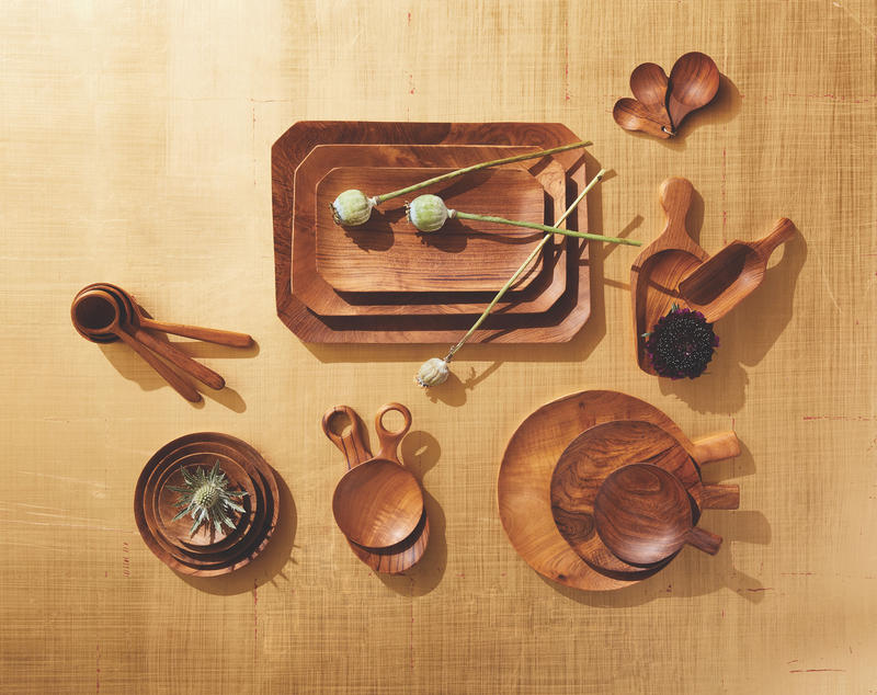 media image for teak root bevelled tray in various sizes by sir madam 6 226