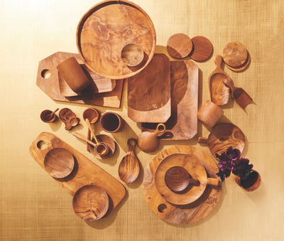 product image for teak root measuring laddle set by sir madam 2 94