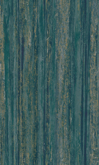 product image of Teal Distressed Metallic Faux Tree Bark Earthy Wallpaper by Walls Republic 526