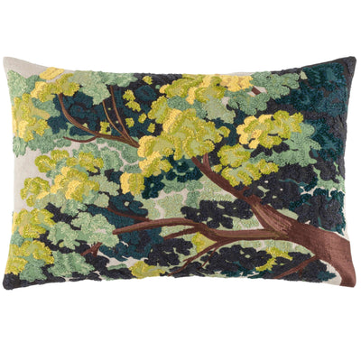 product image for terra embroidered green decorative pillow by pine cone hill pc3876 pil1624 1 50