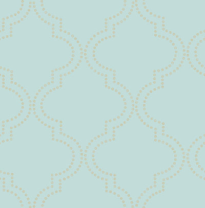 product image of sample theory turquoise geometric wallpaper from the symetrie collection by brewster home fashions 1 536