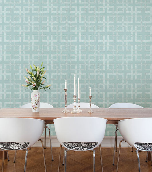 media image for Theory Geometric Wallpaper from the Symetrie Collection by Brewster Home Fashions 20