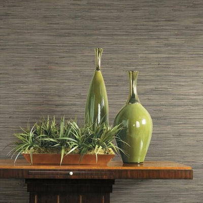 product image for Threaded Jute Wallpaper in Grey and Off-White from the Traveler Collection by Ronald Redding 10