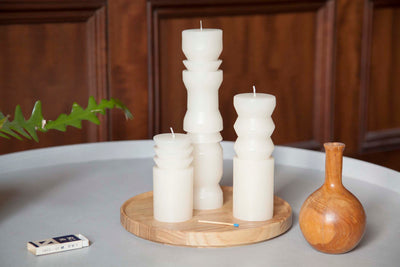product image for White Totem Candles design by Areaware 97