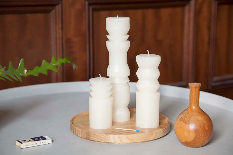 media image for White Totem Candles design by Areaware 244