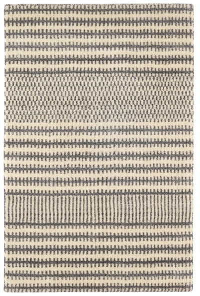 product image of Tracks Grey Hand Loom Knotted Wool Rug 1 536