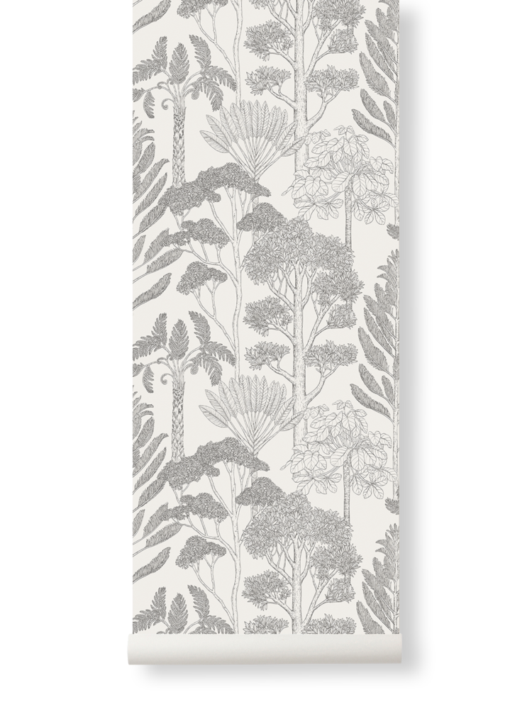 media image for Trees Wallpaper in Off-White by Katie Scott for Ferm Living 260