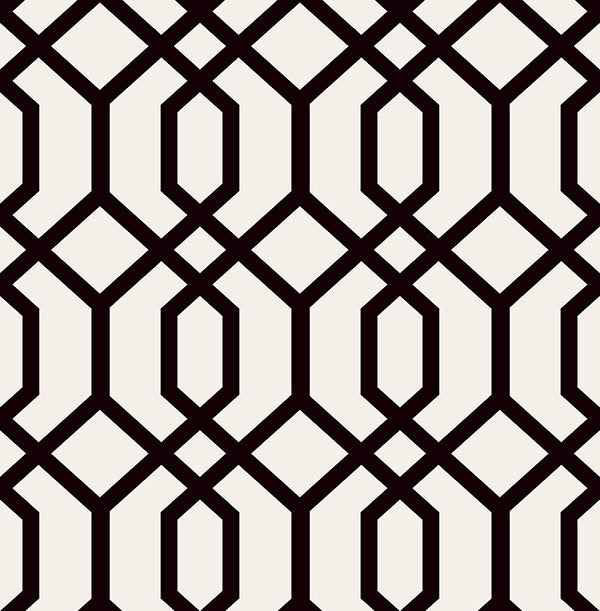 media image for Trellis Black Montauk Wallpaper from the Essentials Collection by Brewster Home Fashions 28