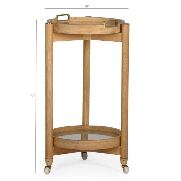 media image for Trio Round Bar Cart By Bd Studio Iii Din00235 8 269