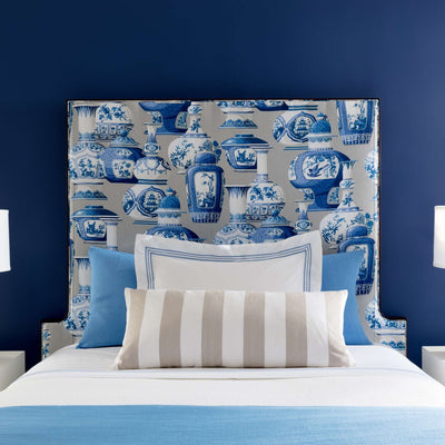 product image for trio french blue duvet cover by annie selke trfbdcq 5 30