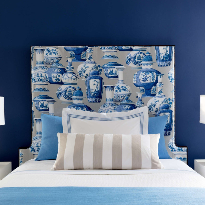 media image for trio french blue duvet cover by annie selke trfbdcq 5 26