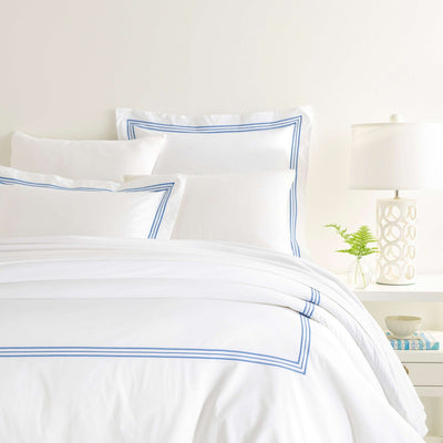 product image for trio french blue duvet cover by annie selke trfbdcq 1 7