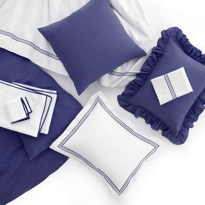 product image for trio indigo duvet cover by annie selke tridcq 5 57