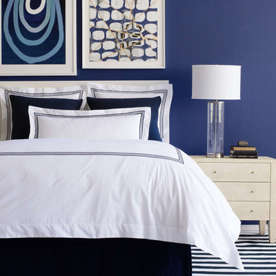 product image for trio indigo duvet cover by annie selke tridcq 2 72