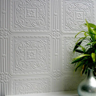 product image of Turner Tile Paintable Textured Wallpaper design by Brewster Home Fashions 584