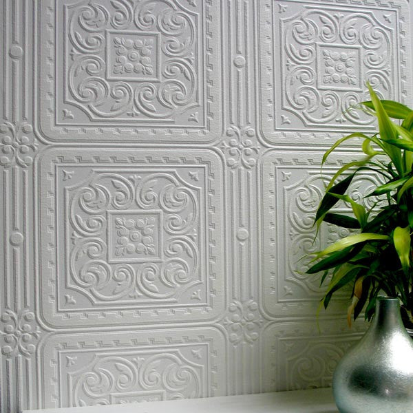 media image for Turner Tile Paintable Textured Wallpaper design by Brewster Home Fashions 263