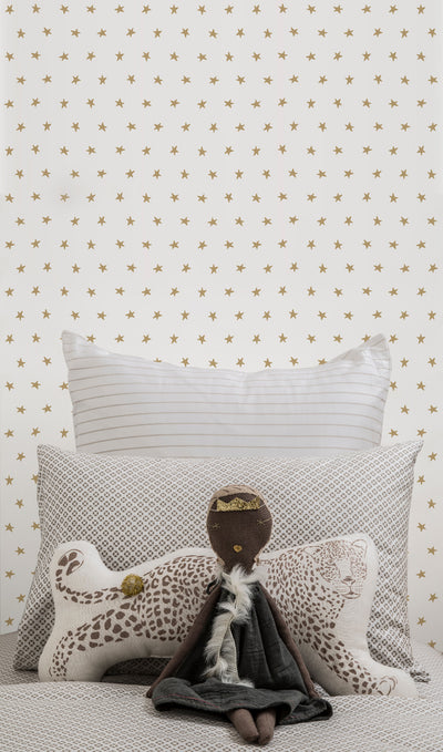product image for Twinkle Wallpaper in Gold by Marley + Malek Kids 80