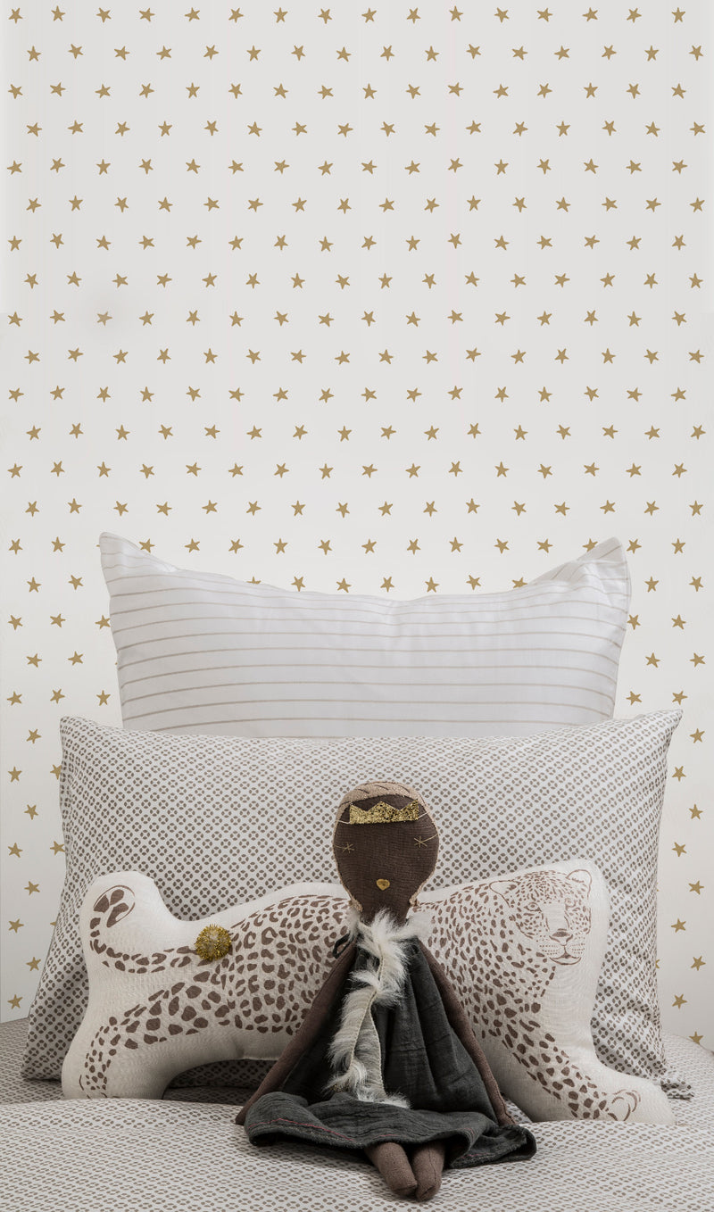 media image for Twinkle Wallpaper in Gold by Marley + Malek Kids 265
