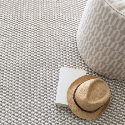 product image for two tone rope platinum white indoor outdoor rug by annie selke da410 2518 2 76