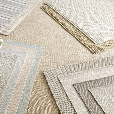 product image for two tone rope platinum white indoor outdoor rug by annie selke da410 2518 3 38