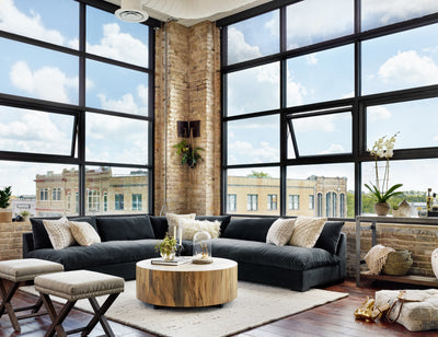 product image for Grant Sectional In Henry Charcoal 74