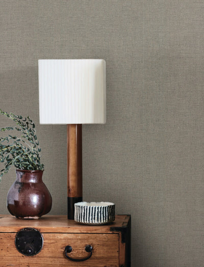 product image for Hardy Linen High Performance Vinyl Wallpaper in Cinder 73
