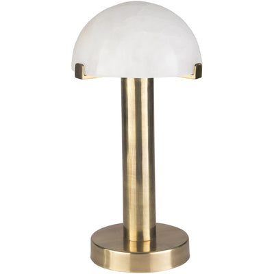 product image for Ursula URS-001 Table Lamp in Antiqued Brass & White by Surya 80