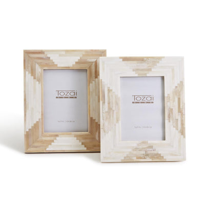 product image of Aztec Natural and Antique Bone Photo Frame 512
