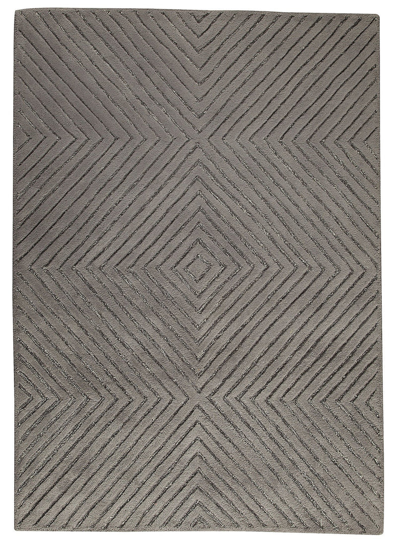 media image for Union Square Collection Hand Tufted Wool Rug in Grey design by Mat the Basics 257