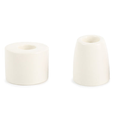 product image for Petite Ceramic Taper Holder in Matte White 53