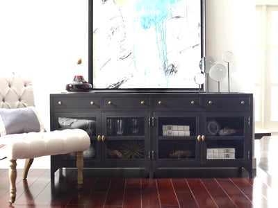 product image for Shadow Box Media Console In Black 94