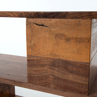 product image for ginger console table in natural peroba 4 65