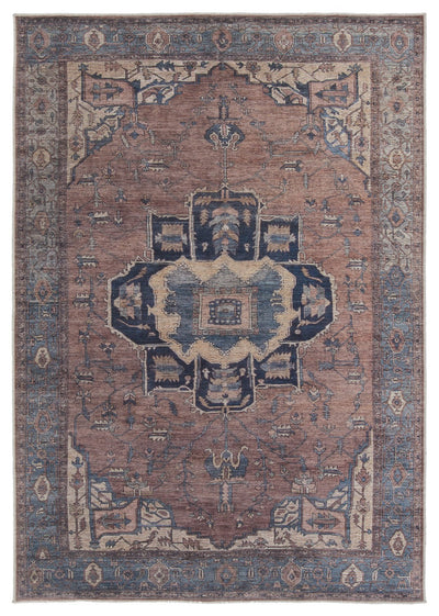 product image of barrymore medallion blue dark brown rug by jaipur living rug155395 1 52