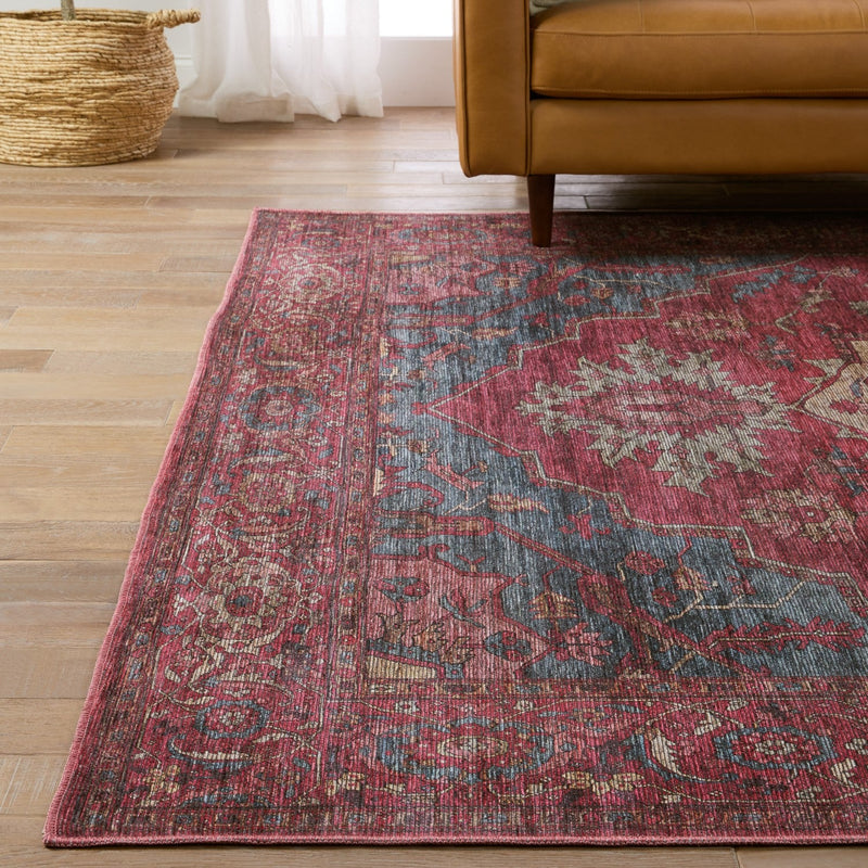 media image for gloria medallion red blue rug by jaipur living rug155401 8 249