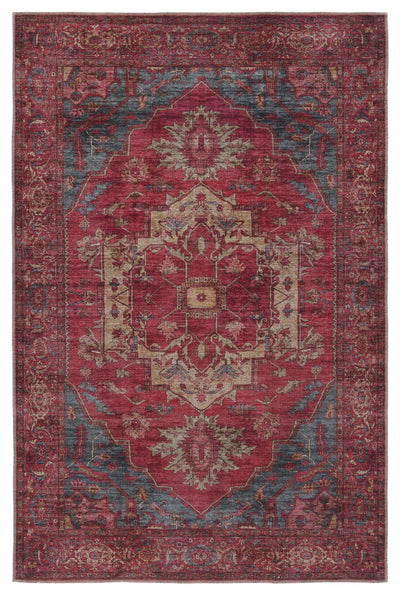 product image of gloria medallion red blue rug by jaipur living rug155401 1 544